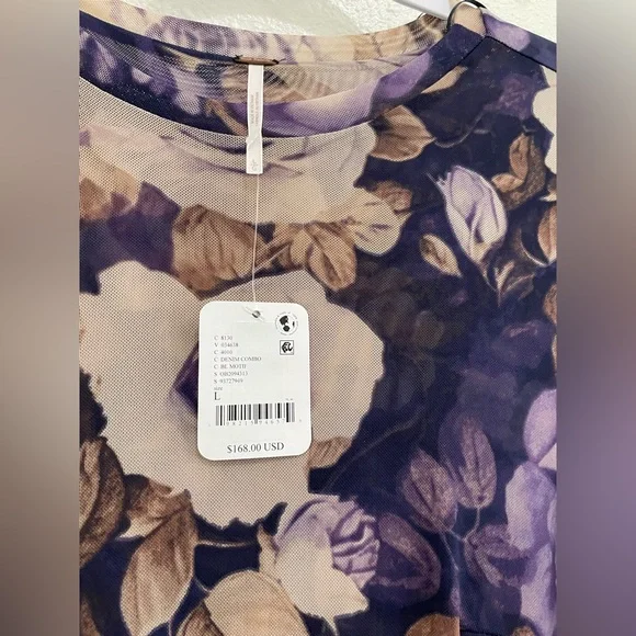 Free People Mesh Romantic Slit Maxi Dress Bodycon Whimsigoth Stretch Boho - Picture 6 of 10